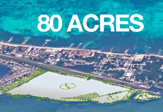 80 acres for sale in the heart of San Pedro Town, Ambergris Caye